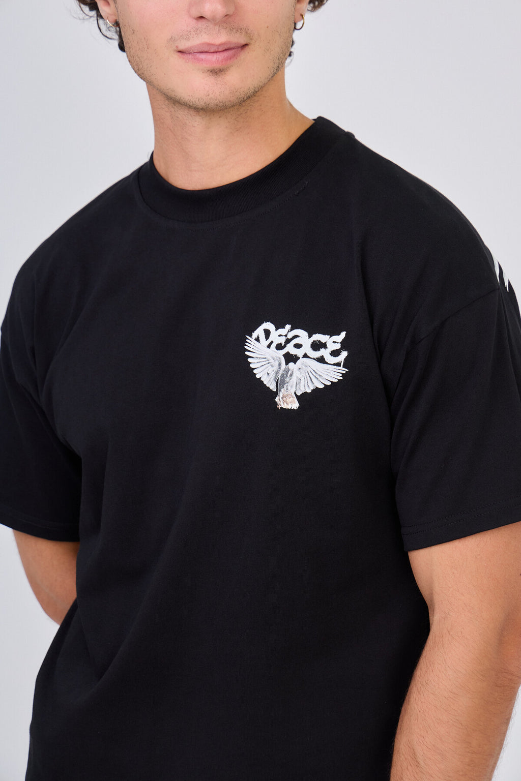 T-Shirt Noir "Peace"