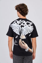Black "Peace" T-Shirt