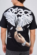 Black "Peace" T-Shirt