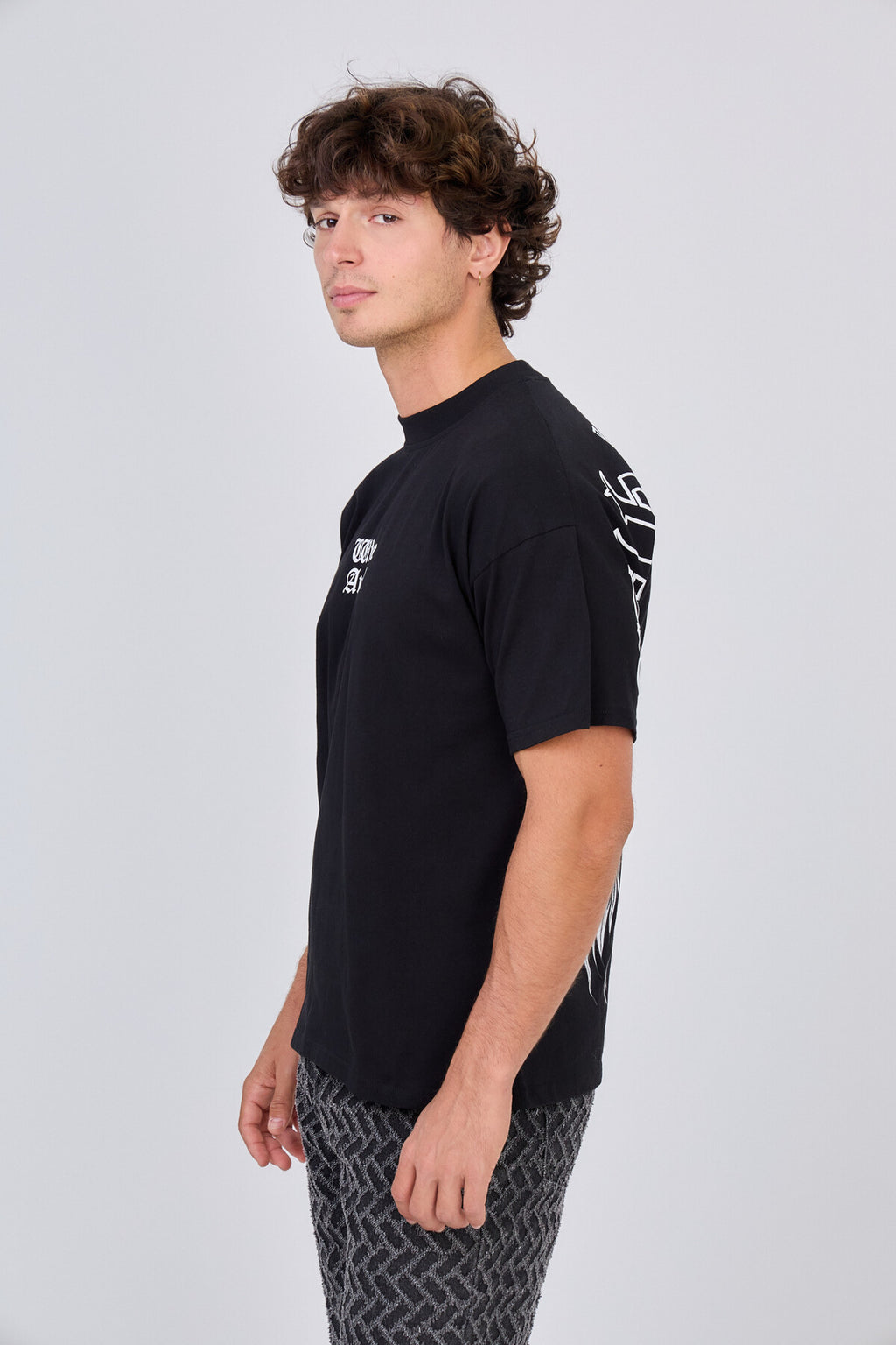 T-Shirt Noir "White Angel"