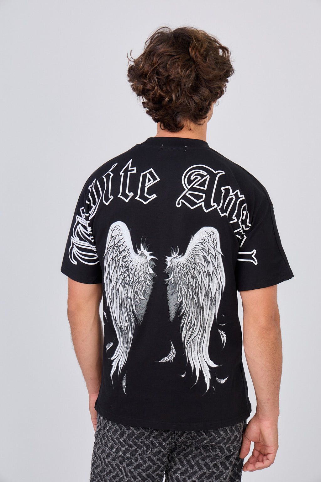 T-Shirt Noir "White Angel"