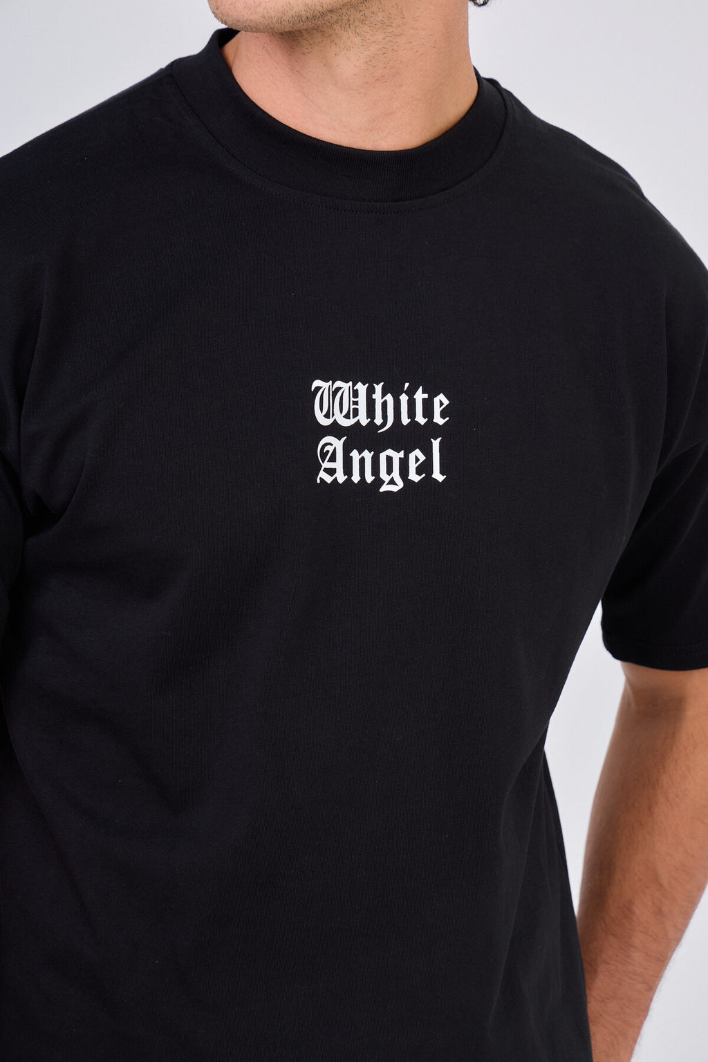 T-Shirt Noir "White Angel"