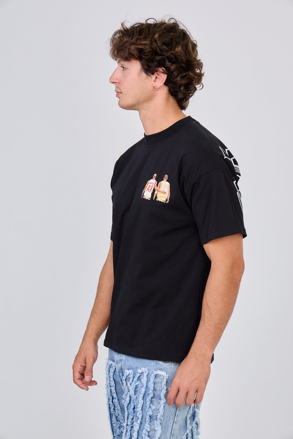 T-Shirt Noir "Chicago" Baskeball